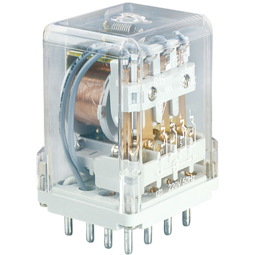 Relais électromécanique 12 Vcc - R15 4 CO series - RELPOL - 24 Vcc / 6 Vcc / 48 Vcc