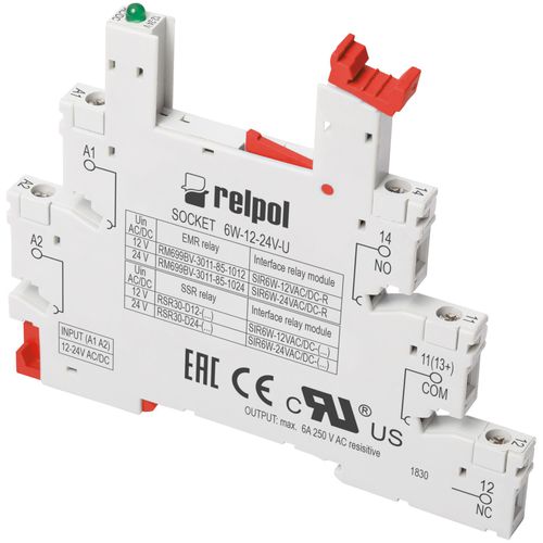 Support de relais électromécanique - 6W - RELPOL
