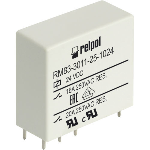 Relais électromécanique 24 Vcc - RM83 series - RELPOL - 12 Vcc / 6 Vcc / 48 Vcc