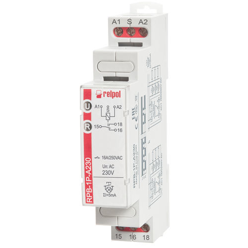Relais électromécanique 24 Vcc - RPB-1P series - RELPOL - AC / sur rail DIN / bistable