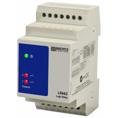 Relais de surveillance 2NO - LR44/2 - Broyce Control - AC/DC / moteur / pour générateur