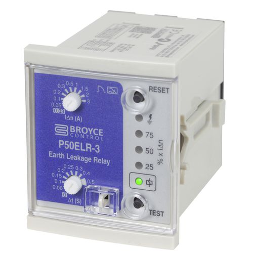 Relais de protection de fuite à la terre - P50ELR-3 - Broyce Control - 1NO/NF / à montage sur panneau / ajustable