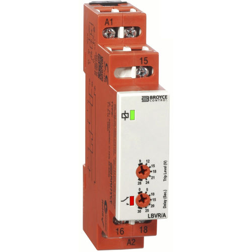 Relais de surveillance de sous-tension - LBVR/A - Broyce Control - DC / sur rail DIN / ajustable