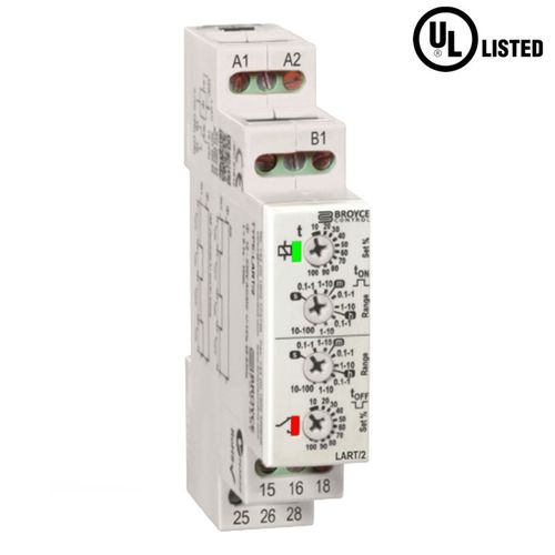 Temporisateur asymétrique - LART/2 - Broyce Control - sur rail DIN / DPDT