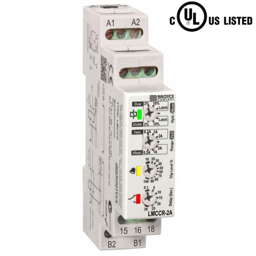 Relais de surveillance de surintensité - LMCCR-2A - Broyce Control - de sous-intensité / 1NO/NF / AC/DC