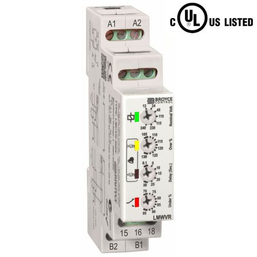 Relais de surveillance de sous-tension - LMWVR - Broyce Control - de surtension / 1NO/NF / AC/DC