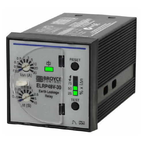 Relais de contrôle de fuite à la terre - ELRP48V-30 - Broyce Control - 1NO/NF / triphasé / DC
