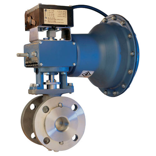 Vanne à boisseau sphérique - RCV - DeZURIK - électrique / de régulation / pour gaz