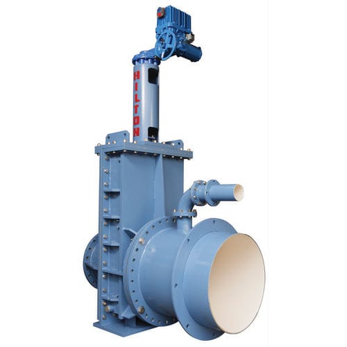 Vanne à opercule - H-2500 - DeZURIK - électrique / pour eaux usées / en inox