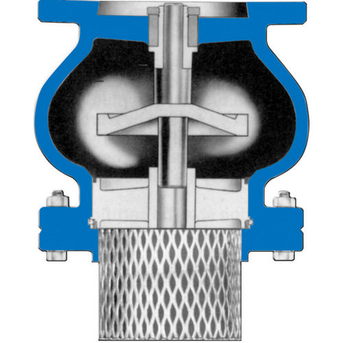 Clapet anti-retour en acier inoxydable - FFF - DeZURIK - avec crépine