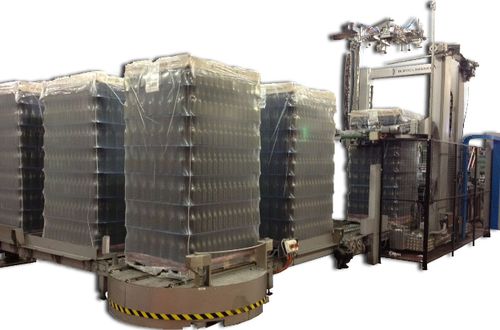 Dépalettiseur par poussée - SP02V - Bortolin Kemo - pour récipients en verre / pour boîtes de conserve / de bouteilles