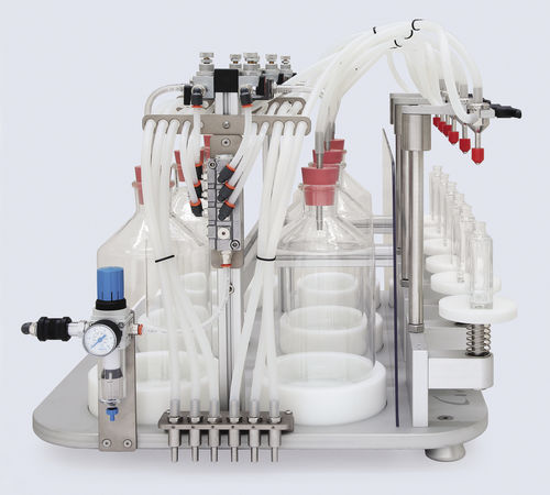 Machine de remplissage semi-automatique - DV98 6P - COVEN EGIDIO - de flacons / de produits liquides / pour parfums