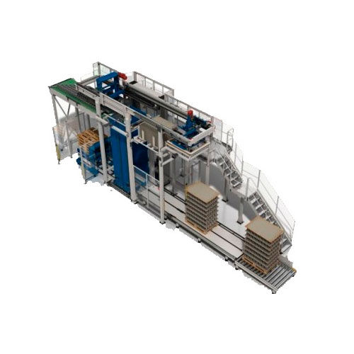 Dépalettiseur couche par couche - AD EC/FC 60 UNIVERSAL Series - CLEVERTECH - pour l'industrie alimentaire et de la boisson / pour récipients en verre / pour boîtes vides