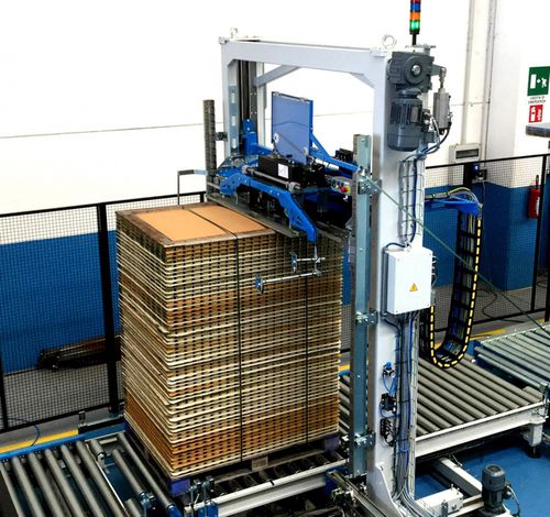 Cercleuse automatique - RV series - CLEVERTECH - de canettes / de palettes / verticale
