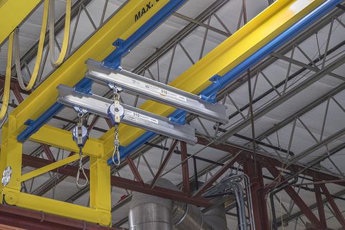 Rail de sécurité antichute - Gorbel - en aluminium / à galets