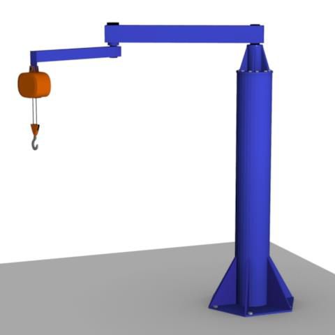 Potence sur fût - AJ360-F - Gorbel - 360° / de levage / rotative