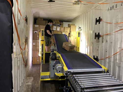 Convoyeur à bande - Restuff-it™ - Gorbel - de chargement / de déchargement / modulaire