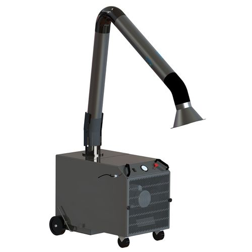Aspirateur de fumée mobile - PFC12 - Industrial Maid - de soudage / à cartouche / avec bras d'aspiration