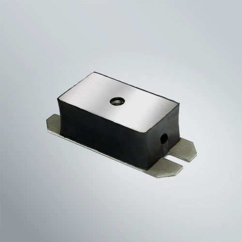 Support antivibratoire rectangulaire - FLEXOBLOC series - Vibrostop - en caoutchouc / en métal / pour soufflante
