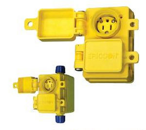 Prise électrique murale - 125 - 277 V, 15 - 20 A | PWDX series   - Ericson - encastrée / IP44