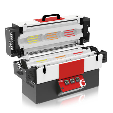 Four tubulaire - TG series - Carbolite Gero - thermique / électrique / compact