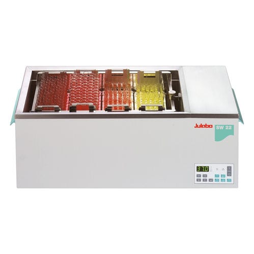 Bain-marie à agitation - SW22 - JULABO GmbH - de laboratoire / de paillasse / chauffant