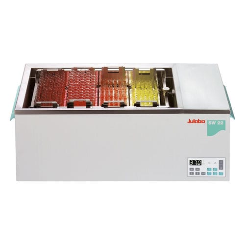 Bain-marie à agitation - SW23 - JULABO GmbH - de laboratoire / de paillasse / chauffant