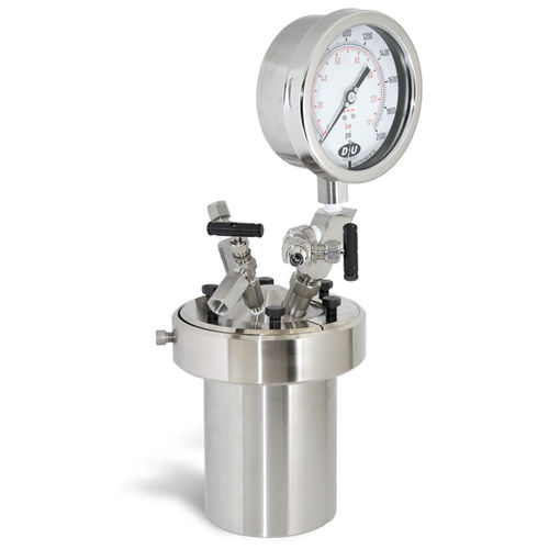 Réservoir en métal - Series 4600 1 & 2 L Pressure Vessel Systems - Parr Instrument Company - haute pression / vertical