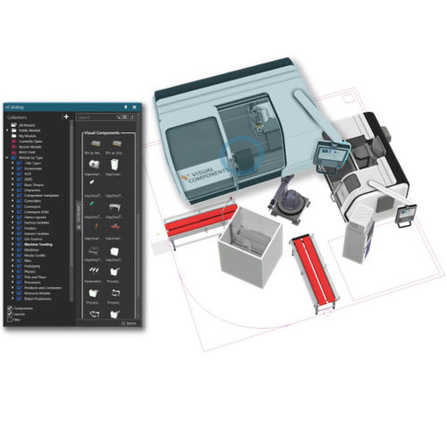 Logiciel de simulation - ESSENTIALS - Visual Components.com - de conception / d'automatisation / d'édition