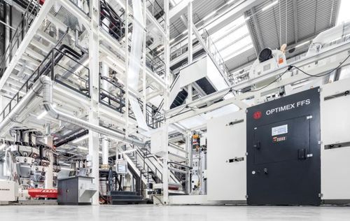 Ligne de coextrusion 3 couches - OPTIMEX FFS - WINDMÖLLER & HÖLSCHER - 5 couches / de film par gonflage / pour PE