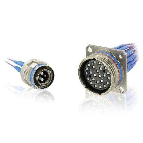 Connecteur optique - 8D ELIO® Series - EATON - de fibre optique / circulaire / à baïonnette