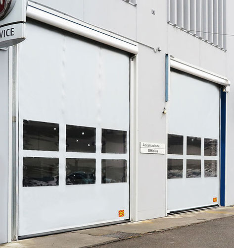 Porte à enroulement - EVOLUTION - Campisa - en aluminium / en tissu / PVC