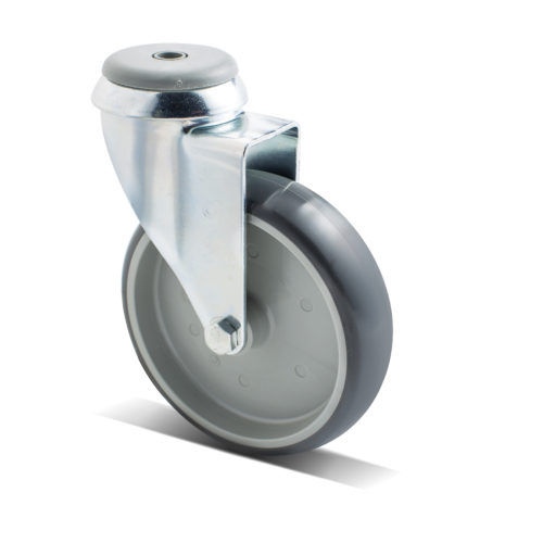 Roulette pivotante - ES-series - Manner - à tige / pour fortes charges / d'ameublement