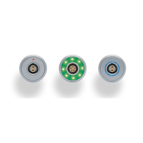Connecteur avec LED - HALO - LEMO - de données / circulaire / en T