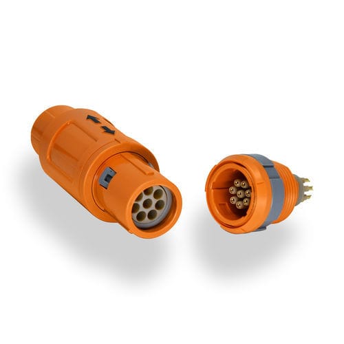 Connecteur haute tension - REDEL 2P - LEMO - combiné / circulaire / prise
