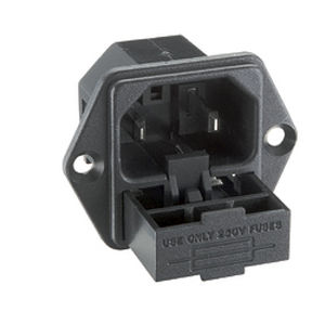 Connecteur d'alimentation électrique - PX00 series - OMEGA FUSIBILI - bipolaire / avec porte fusible
