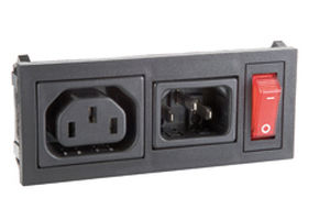 Connecteur d'alimentation électrique - HZ09 series - OMEGA FUSIBILI - rectangulaire / unipolaire / en nylon