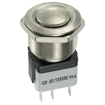 Bouton poussoir à ressort - AV0447  - OMEGA FUSIBILI - antivandalisme / à visser