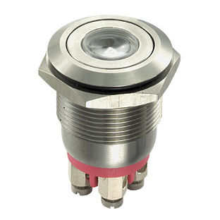 Bouton poussoir à ressort - MP0001 series - OMEGA FUSIBILI - antivandalisme / IP66 / en acier inoxydable