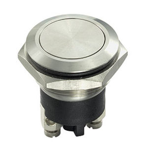 Bouton poussoir à ressort - MP0037 series - OMEGA FUSIBILI - IP68 / antivandalisme / en acier inoxydable