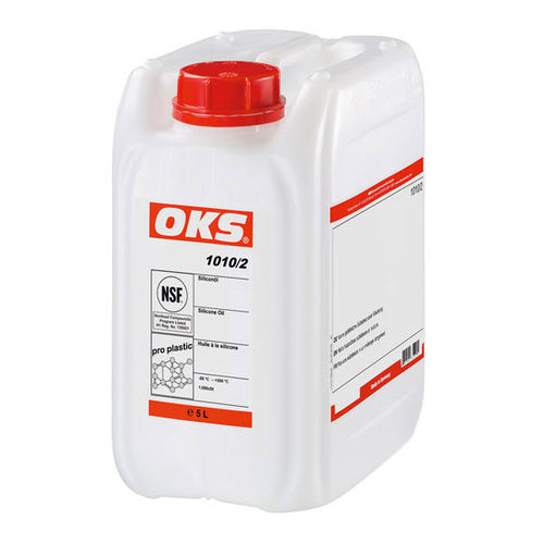 Huile de lubrification - 1010/2  - OKS Spezialschmierstoffe GmbH - au silicone / pour matières plastiques / pour l'industrie textile