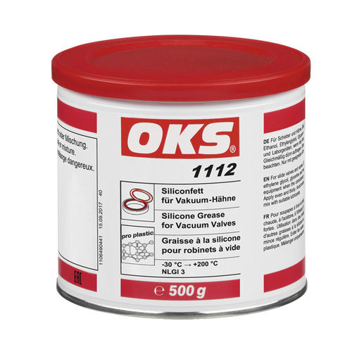 Graisse de lubrification - 1112  - OKS Spezialschmierstoffe GmbH - au silicone / pour vanne / pour l'industrie chimique