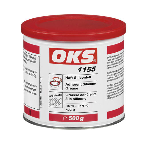 Graisse de lubrification - 1155  - OKS Spezialschmierstoffe GmbH - au silicone / pour l'industrie chimique / pour machine-outil