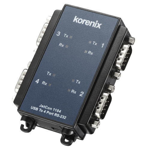 Convertisseur numérique - JetCon 1104 - Korenix Technology - RS-232 / USB / universel