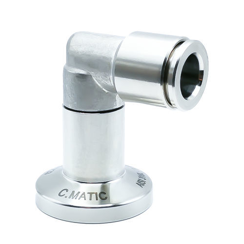 Raccord pour produits chimiques - MX15-XT - C.Matic S.p.A. - pneumatique / à bride / coudé à 90°