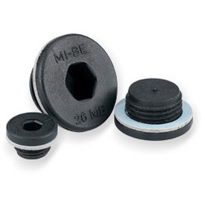 Bouchon rond - TCNB  - Miselli - plat / fileté / en plastique