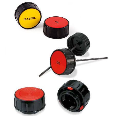 Bouchon rond - TF - TFA - NYPO-24 - Miselli - fileté / femelle / en plastique