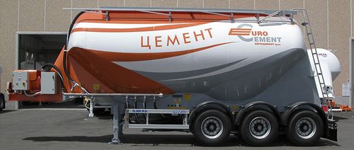 Semi-remorque silo - CM 32 - OMEPS - pour produits alimentaires / pour cendres / pour sable