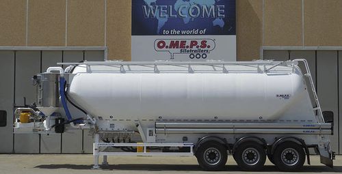 Semi-remorque silo - CM 39 Vacuum - OMEPS - pour cendres / de ciment / pour poudre