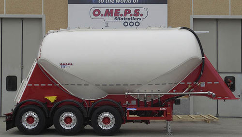 Semi-remorque silo - CM 27 - OMEPS - à 3 essieux / tractée / pour produits alimentaires